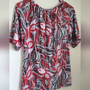 Rebecca Malone Womens  Blouse S Petite